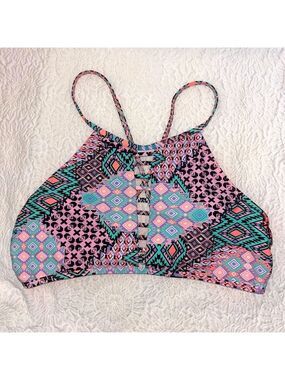 Collections by Catalina Tribal Geometric Bikini Top